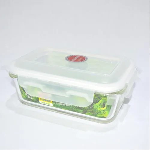 Glass storage dish w/snap lid 830 ML