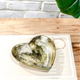 Gold Heart Tray