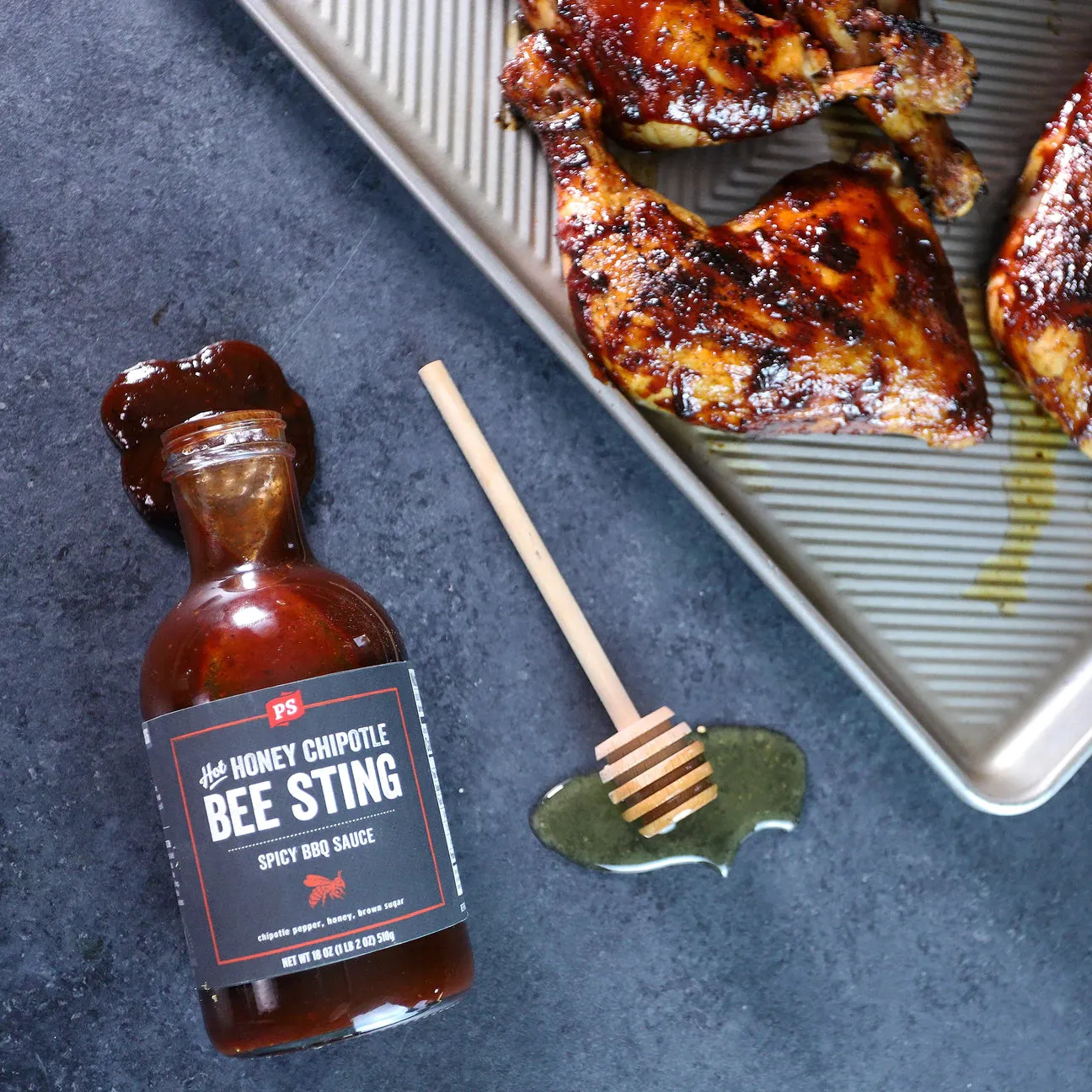 Hot Honey Bee Sting Chipotle BBQ Sauce