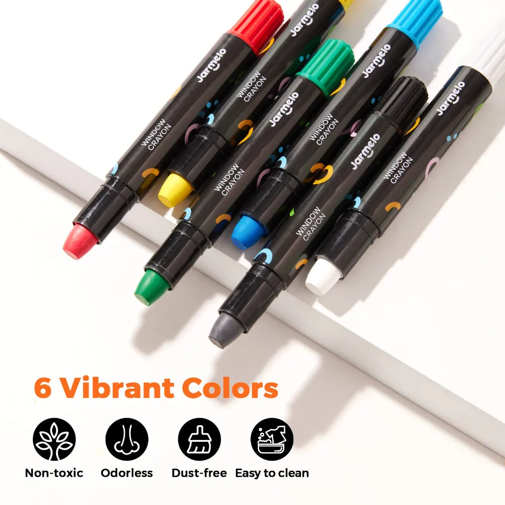 Jar Melo Window Crayons