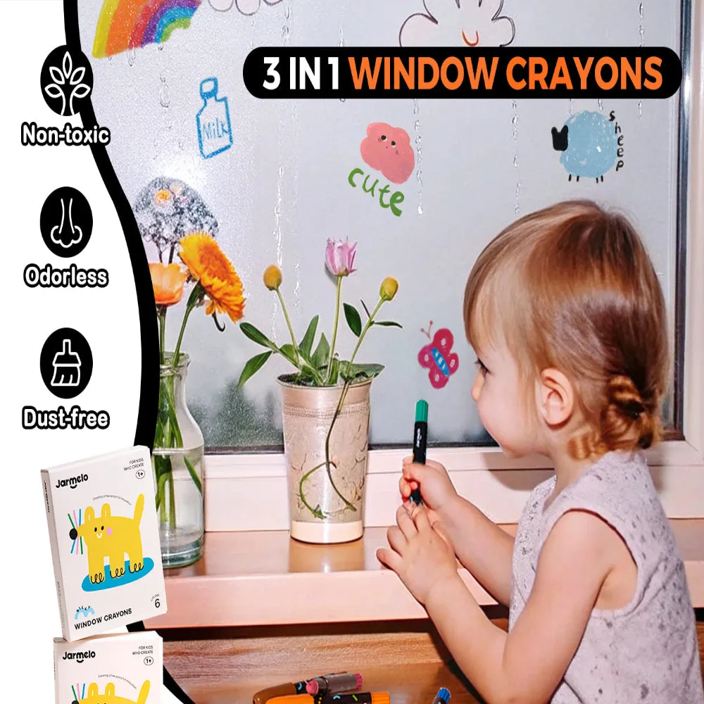 Jar Melo Window Crayons
