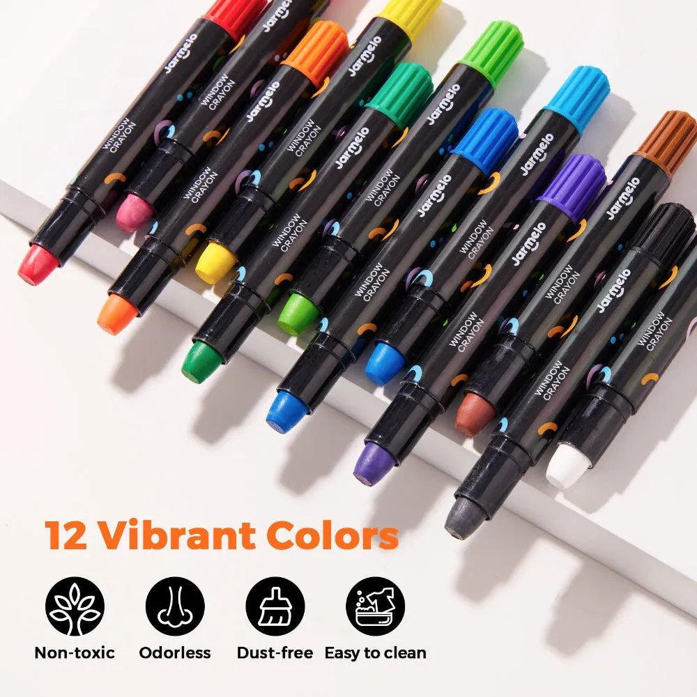 Jar Melo Window Crayons
