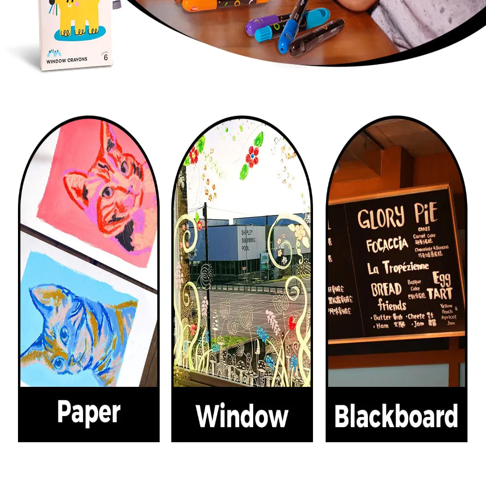 Jar Melo Window Crayons
