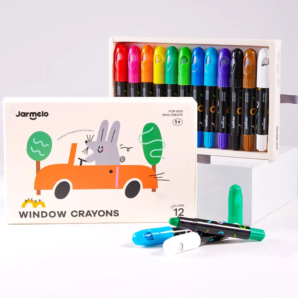 Jar Melo Window Crayons