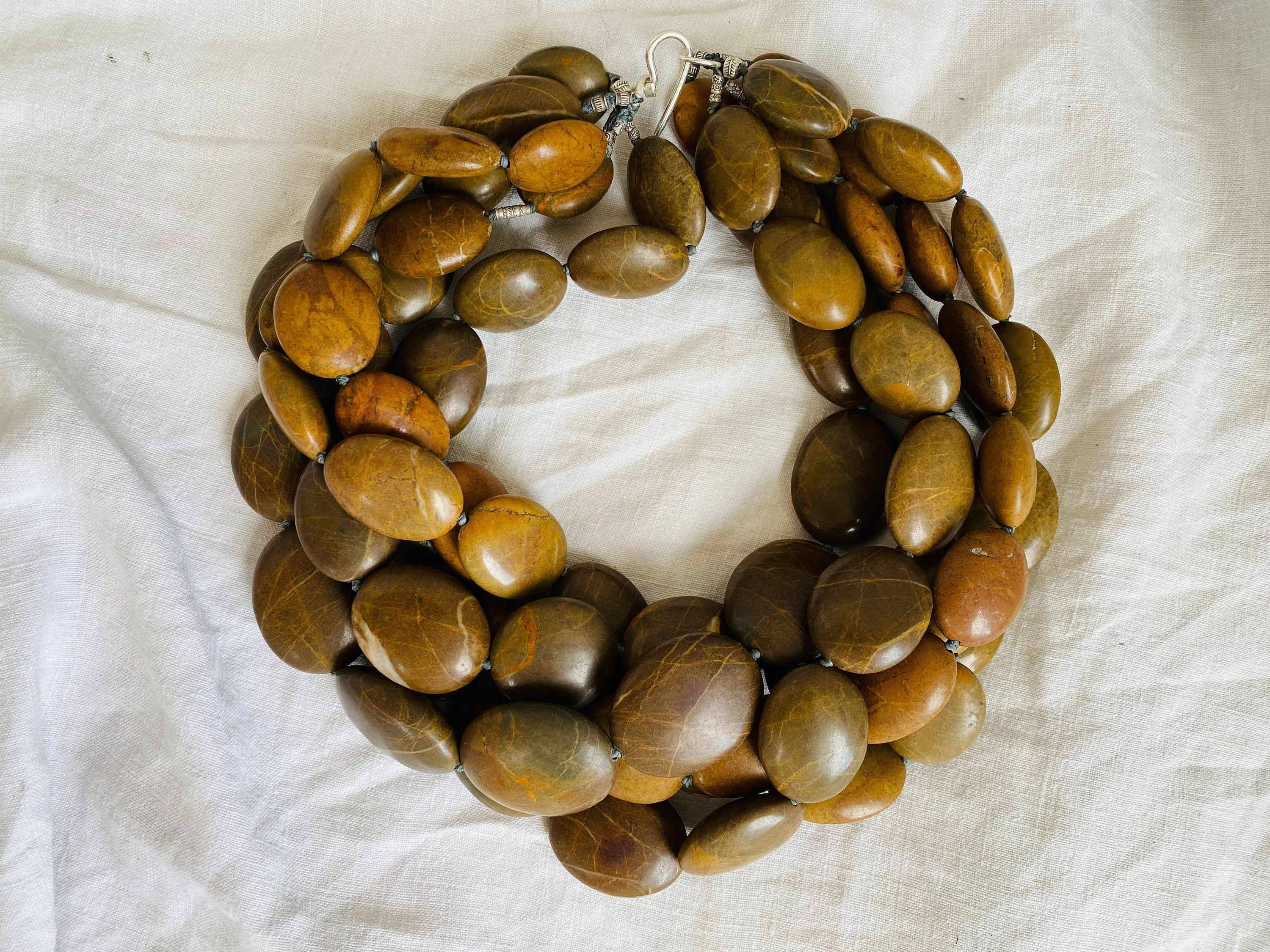 Jasper Multistrand Necklace.
