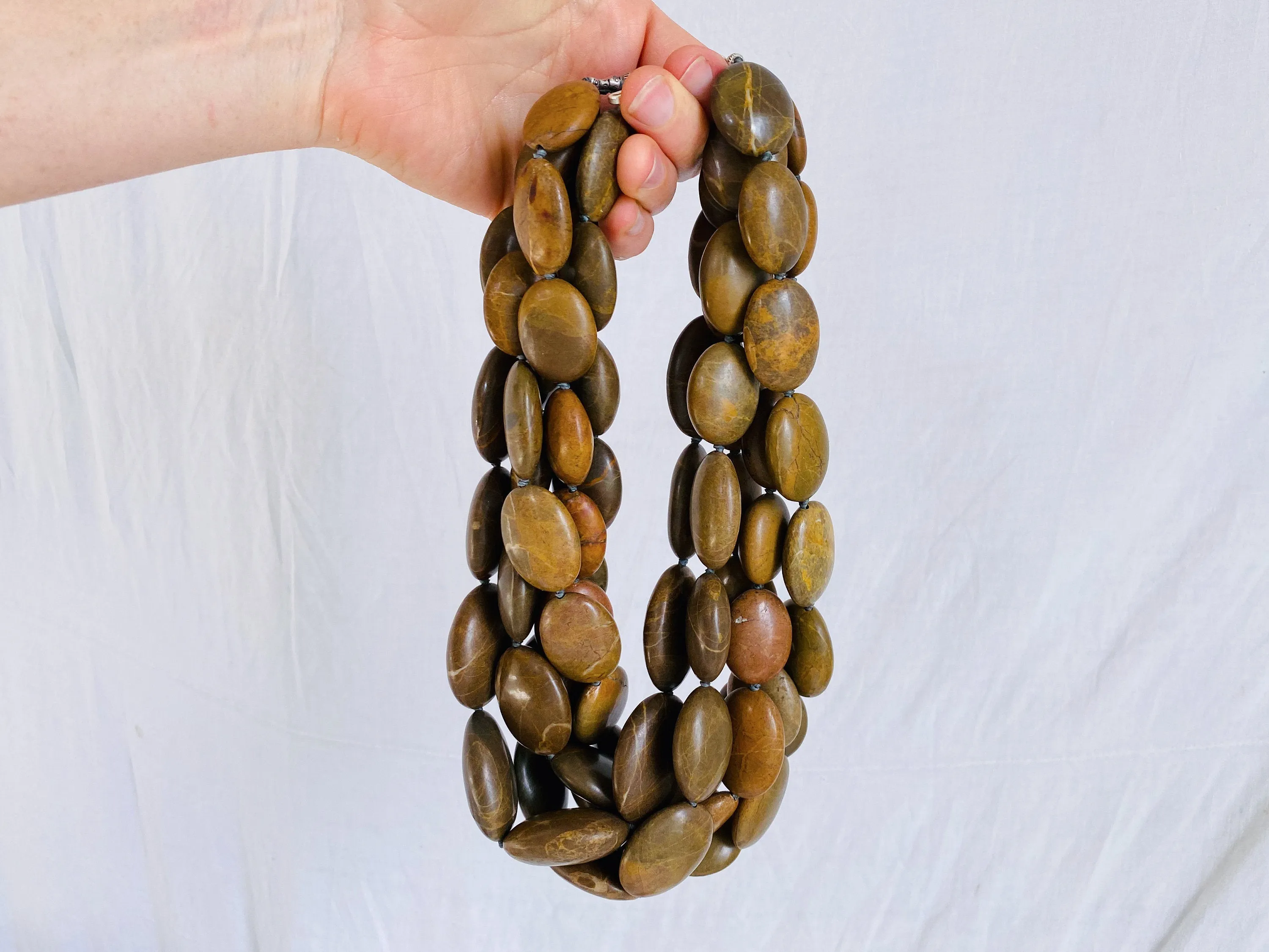 Jasper Multistrand Necklace.