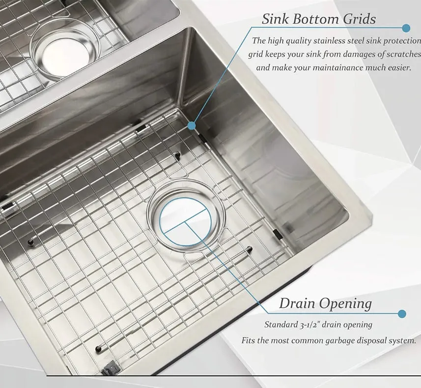 KODAEN  - UN1515P/ 33" MISSION UNDERMOUNT KITCHEN SINK-DOUBLE BOWLS