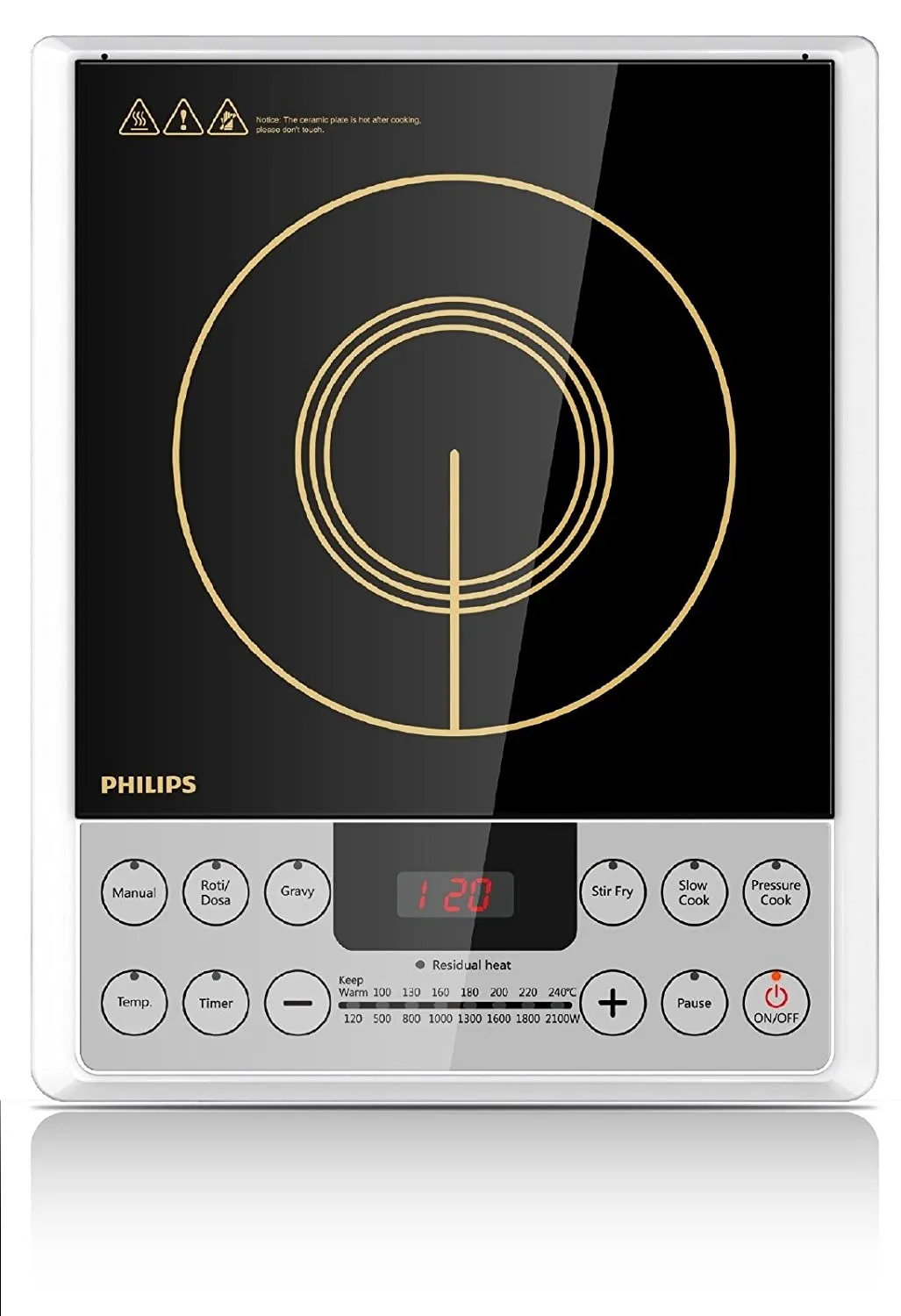 Philips HD4929/01 2100-Watt Induction Cooker (Black)