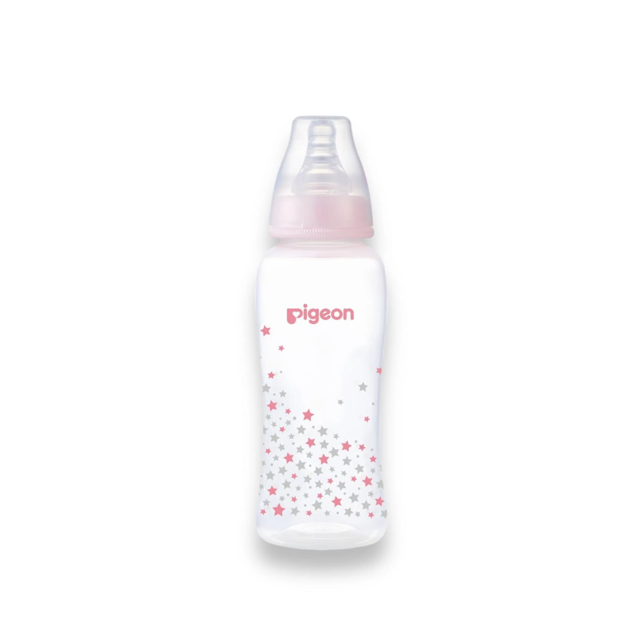 Pigeon Flexible Slim Neck PP Bottle 4M  250ml/Pink
