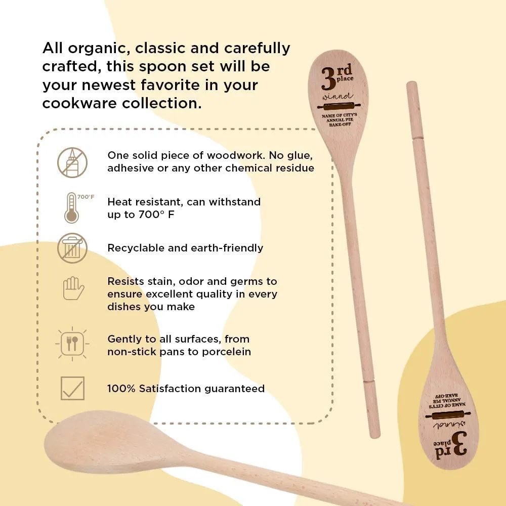 "1st, 2nd, 3rd" Wooden Spoons