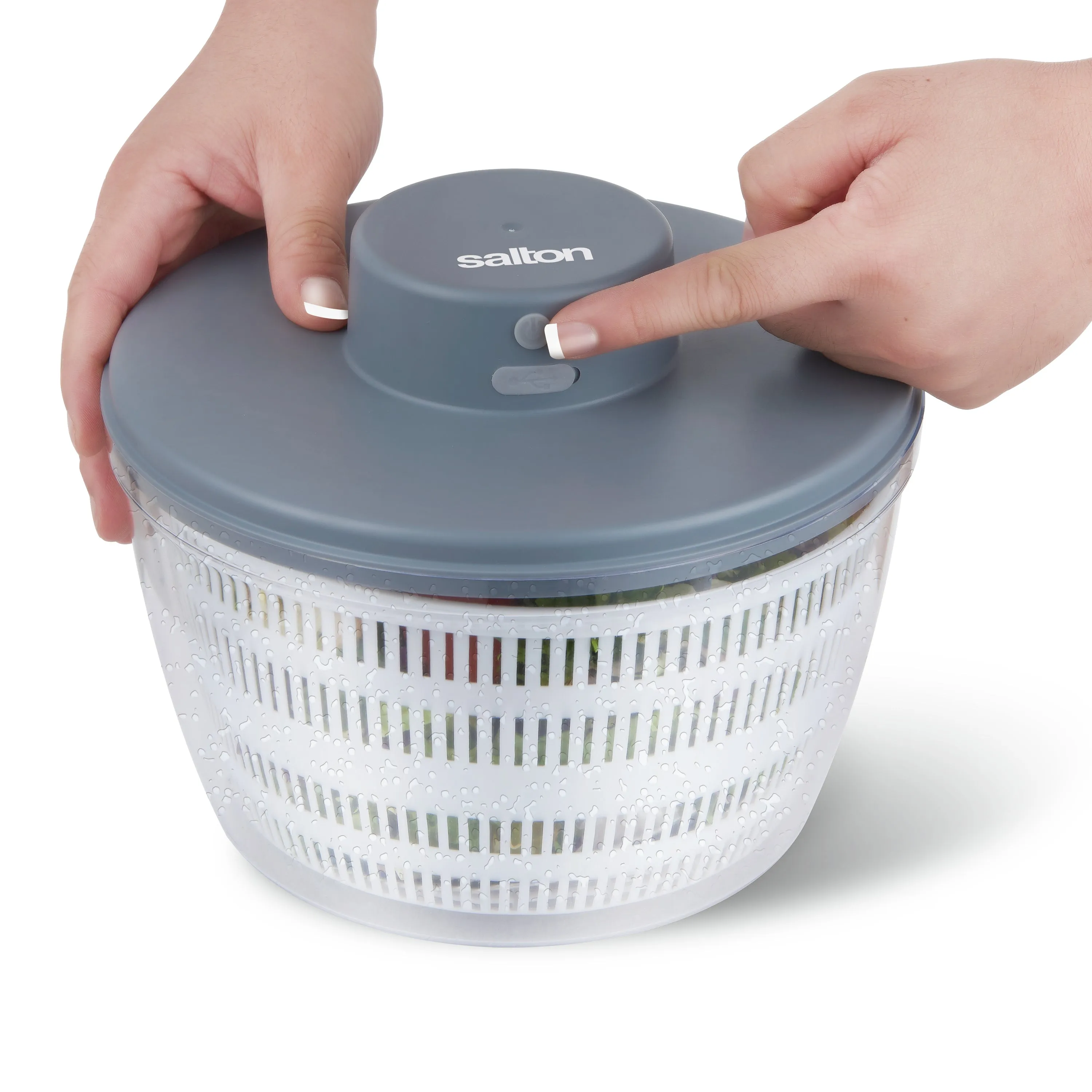 Salton Cordless Rechargeable Salad Spinner
