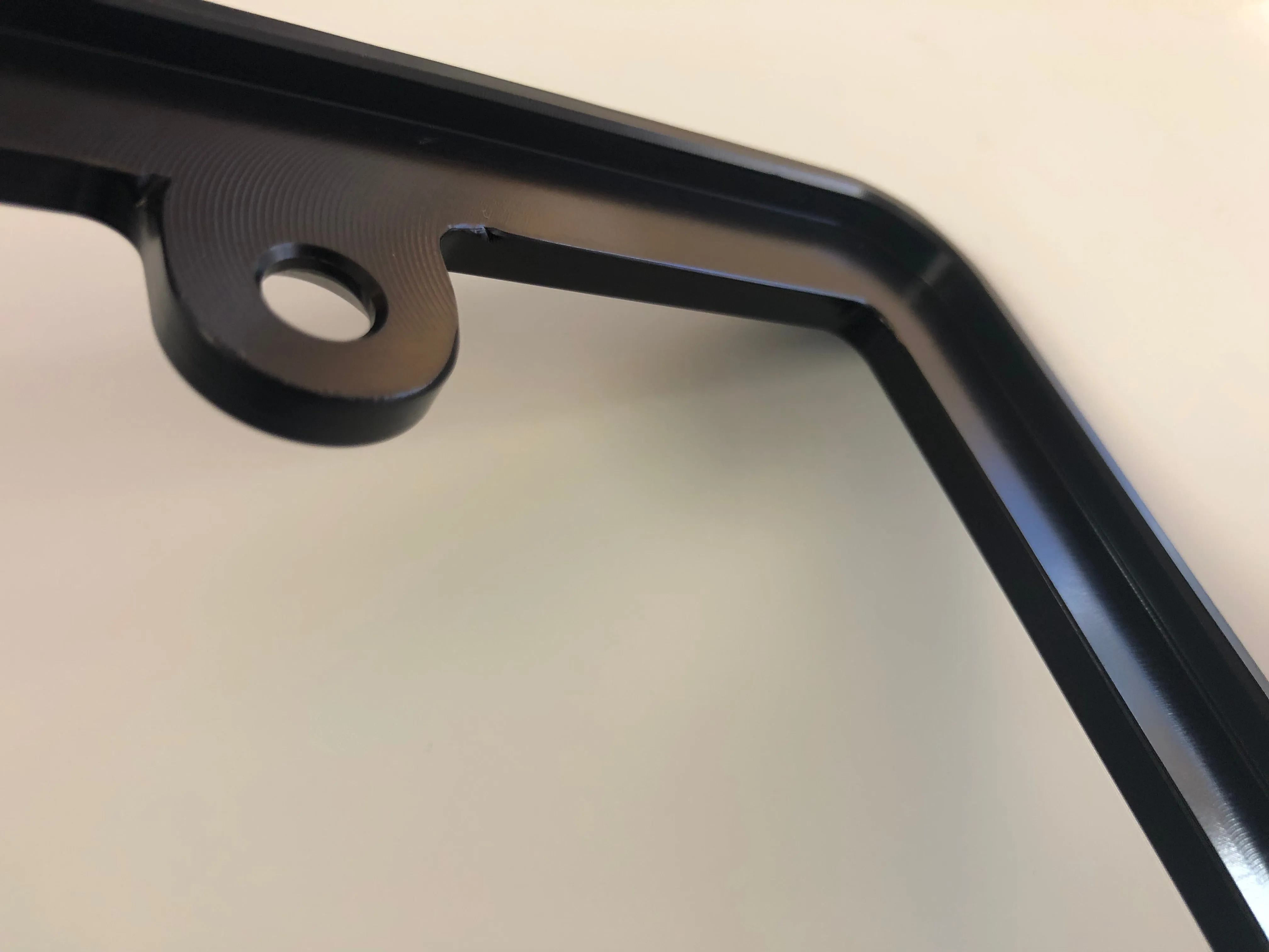 Standard SNP Black Aluminum License Plate Frame