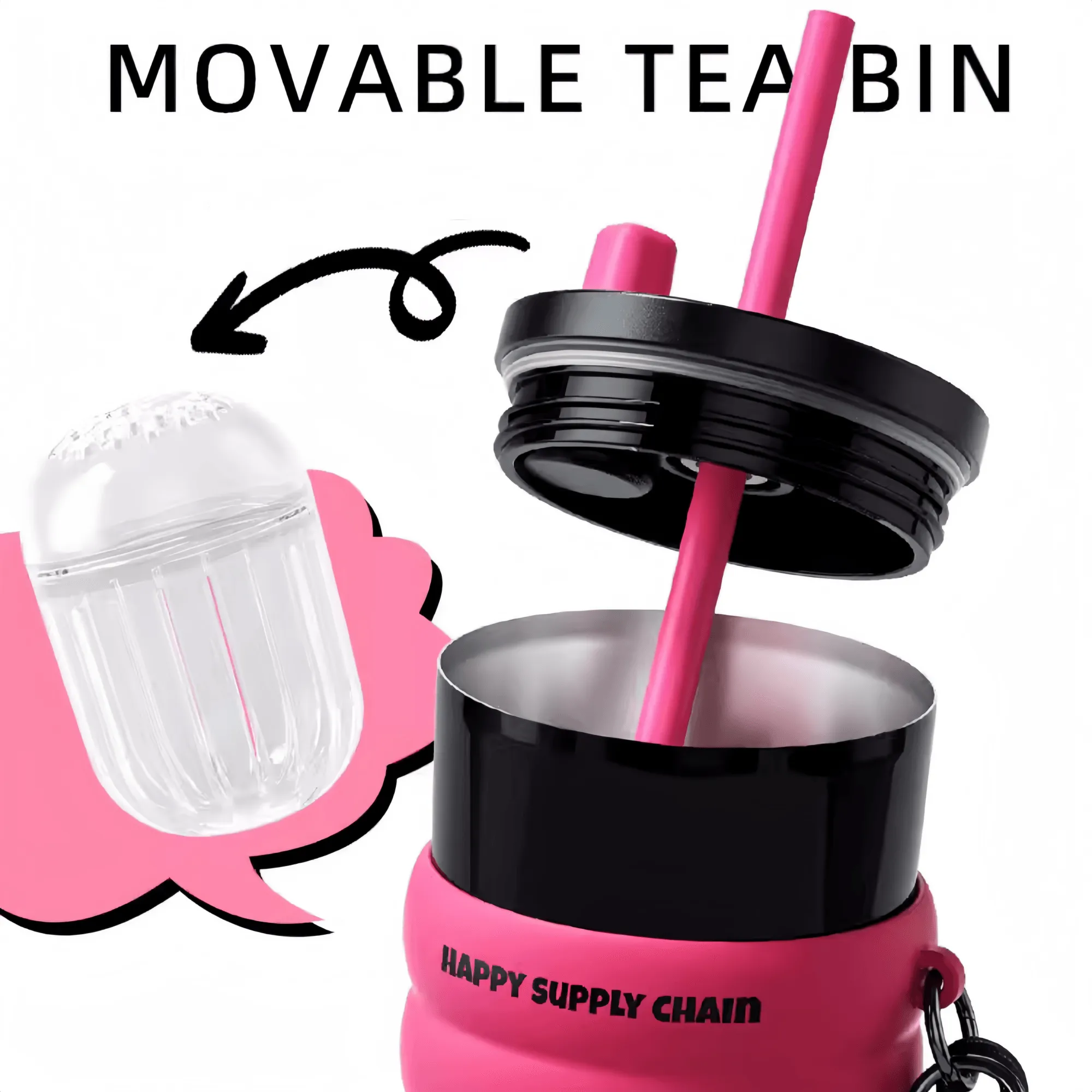 710ml Aurora Star Night Straw Cup