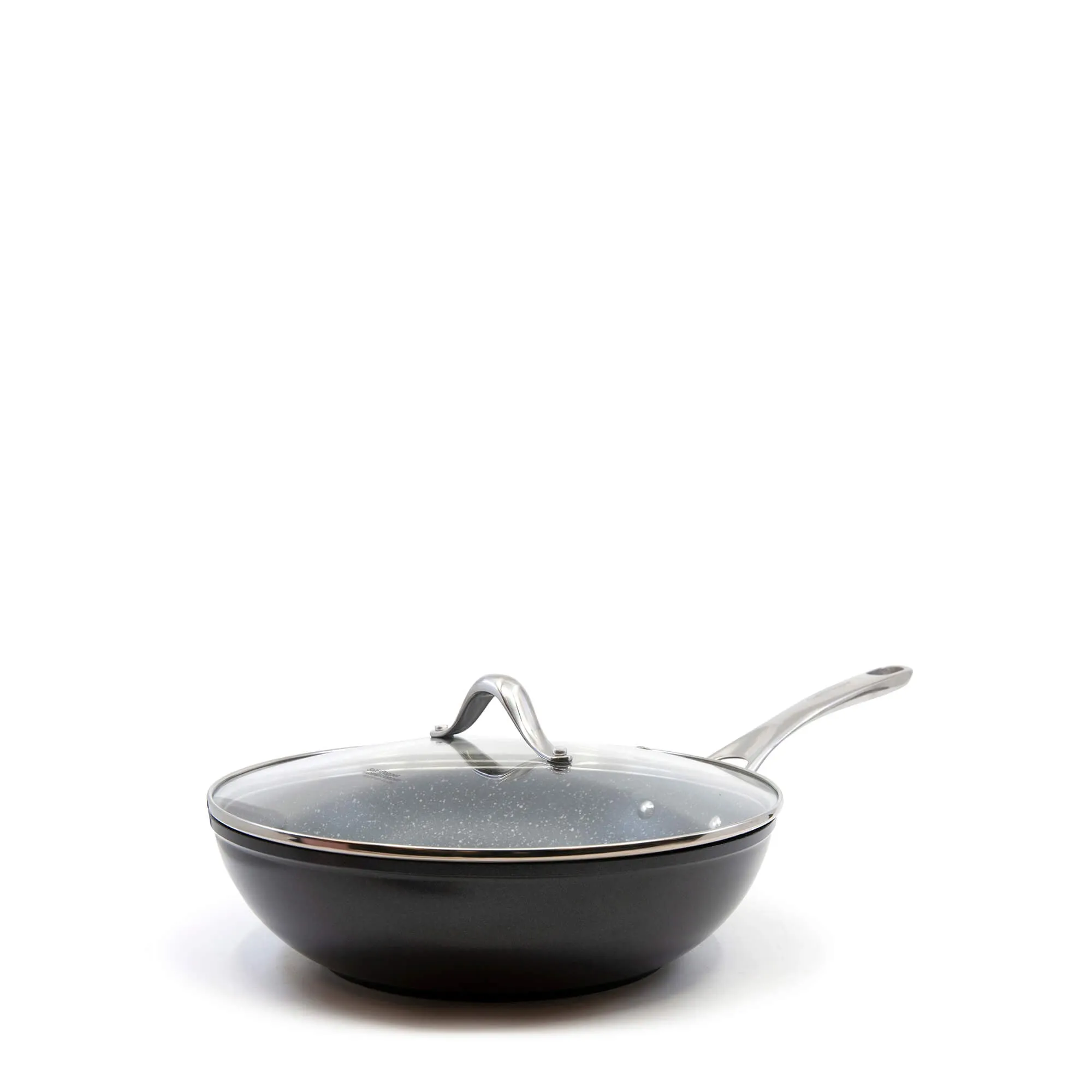 Tan-ium Wok with Glass Lid 28cm