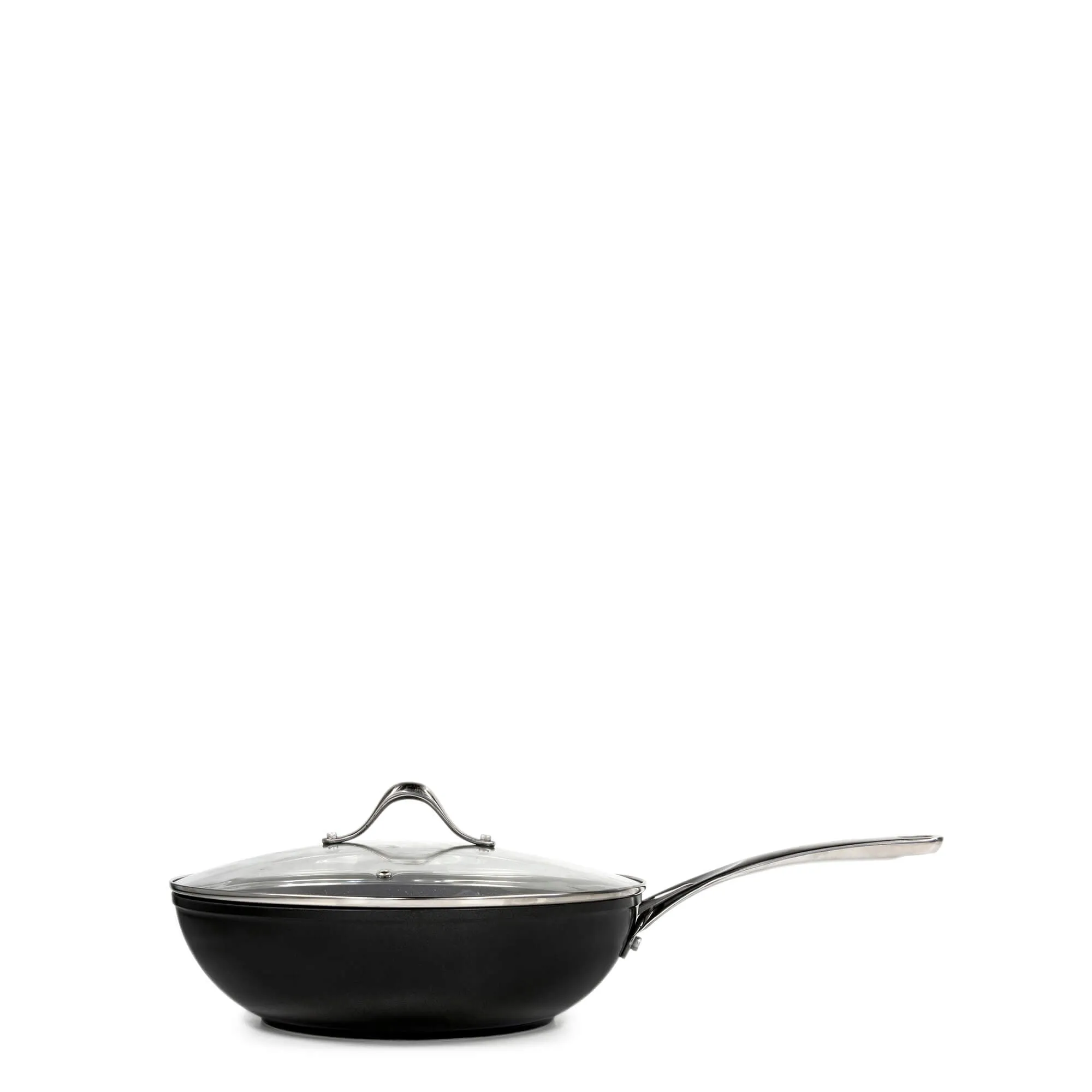 Tan-ium Wok with Glass Lid 28cm