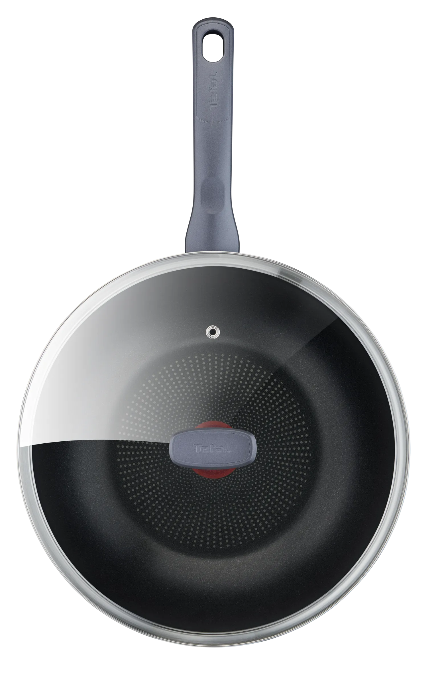 Tefal Daily Cook Stainless Steel Induction Wok 28cm   lid