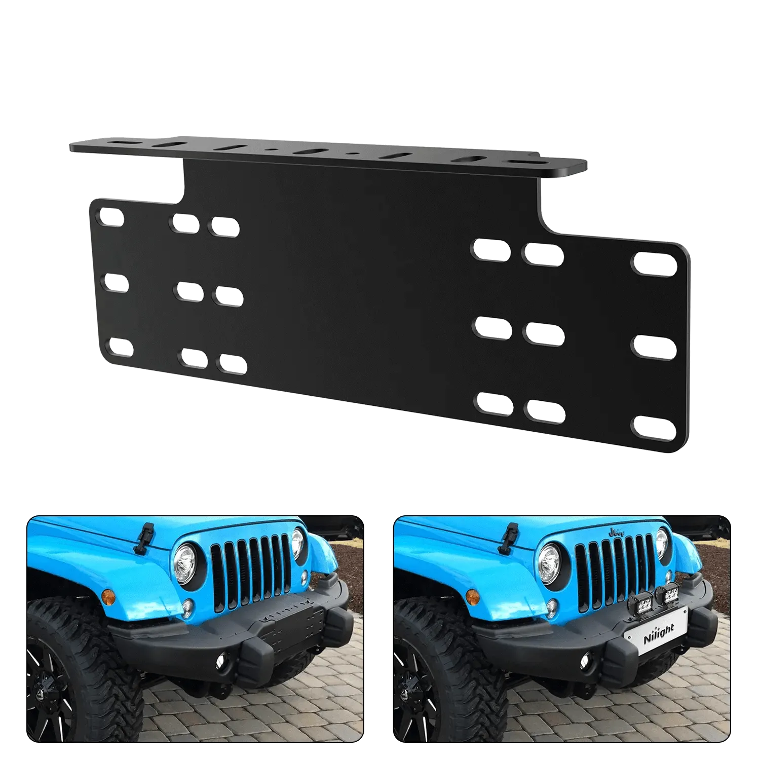 Universal License Front Plate Mount Bracket