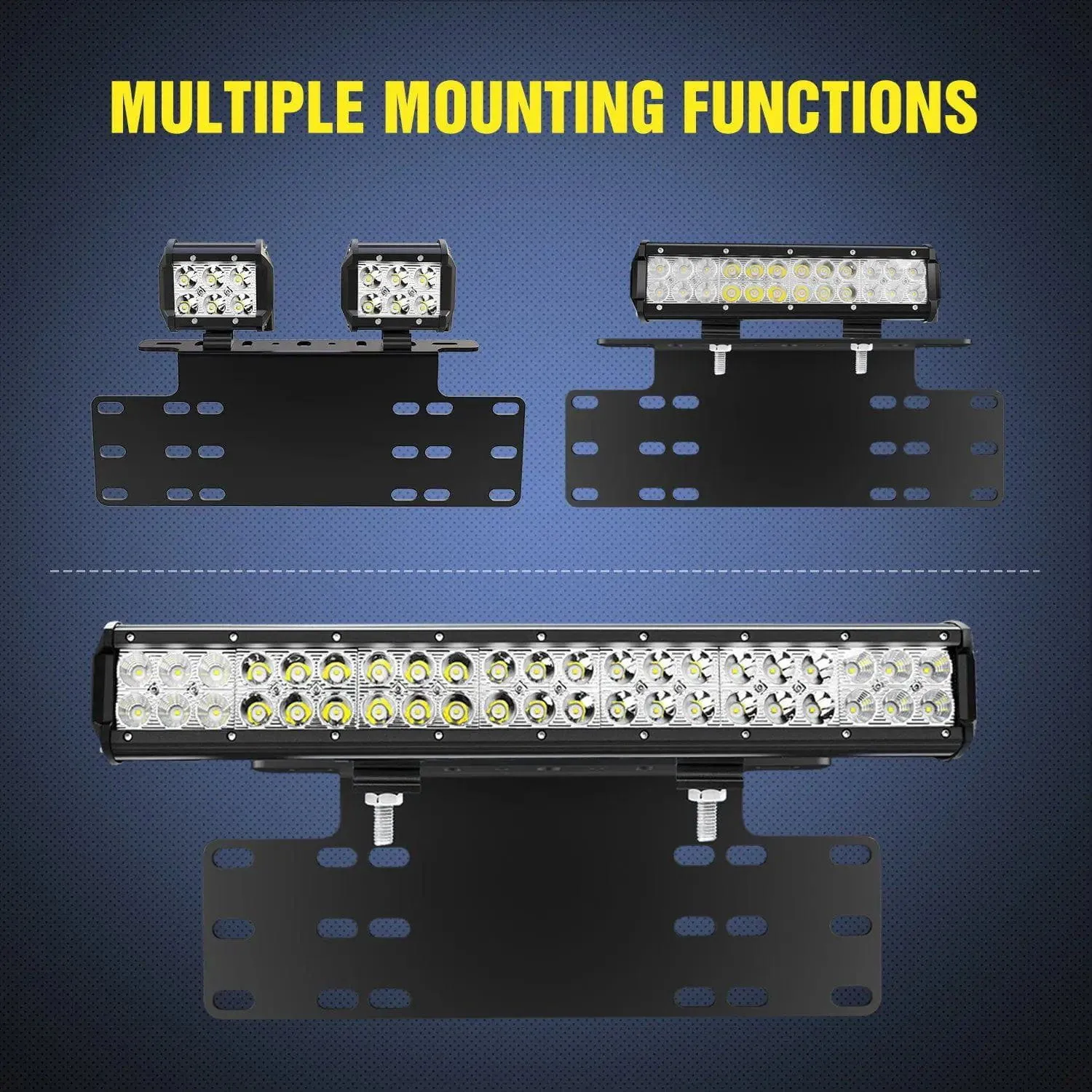 Universal License Front Plate Mount Bracket