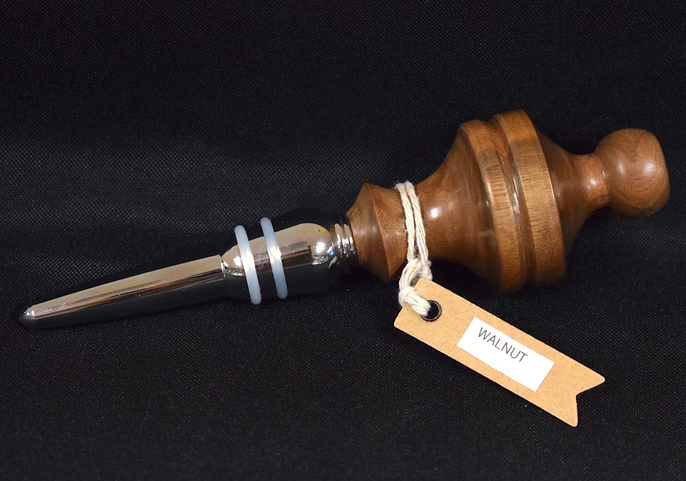 Walnut Bottle Stopper by Gene Myatt